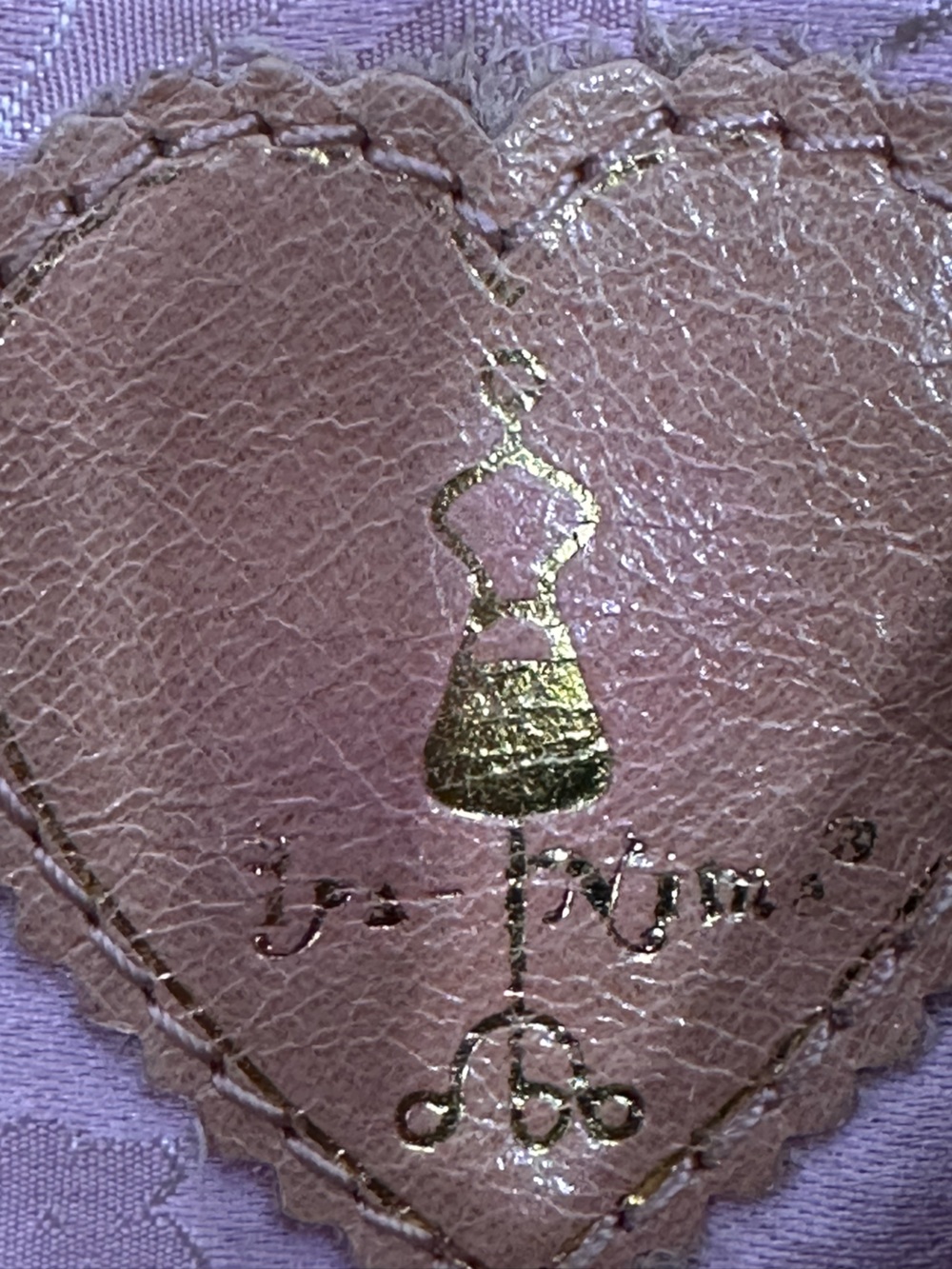 IPA NIMA vintage leather Swan beaded studs applique hobo shoulder bag. Boho Y2K - Picture 9 of 12